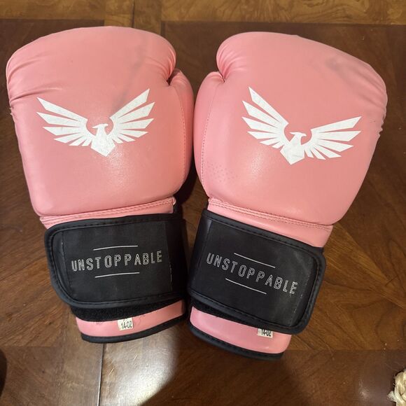 Unstoppable Pink Boxing Gloves 14oz - Picture 1 of 3